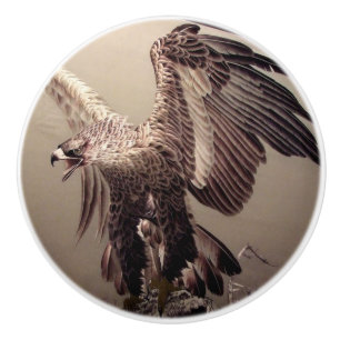 Independence day Patriotic American Eagle Ceramic Knob