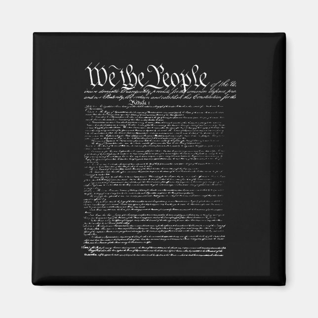 Independence Day Preamble Of The Constitution We T Magnet (Front)