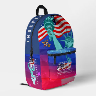 Independence Day Printed Backpack