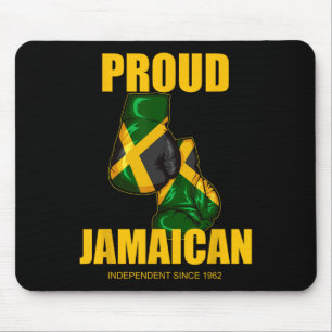 Independence Day Proud Jamaican Boxing Gloves  Mouse Pad