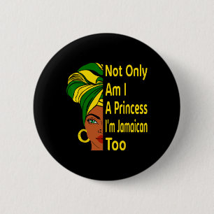Independence Day Proud Jamaican Women Melanin 6 Cm Round Badge