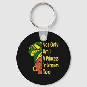 Independence Day Proud Jamaican Women Melanin  Key Ring