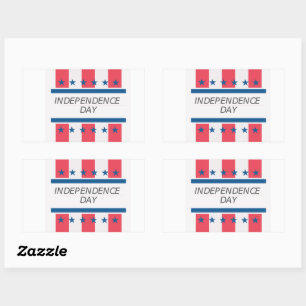 Independence Day Rectangular Sticker