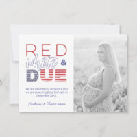 Independence Day Red White And Due Photo Pregnancy
