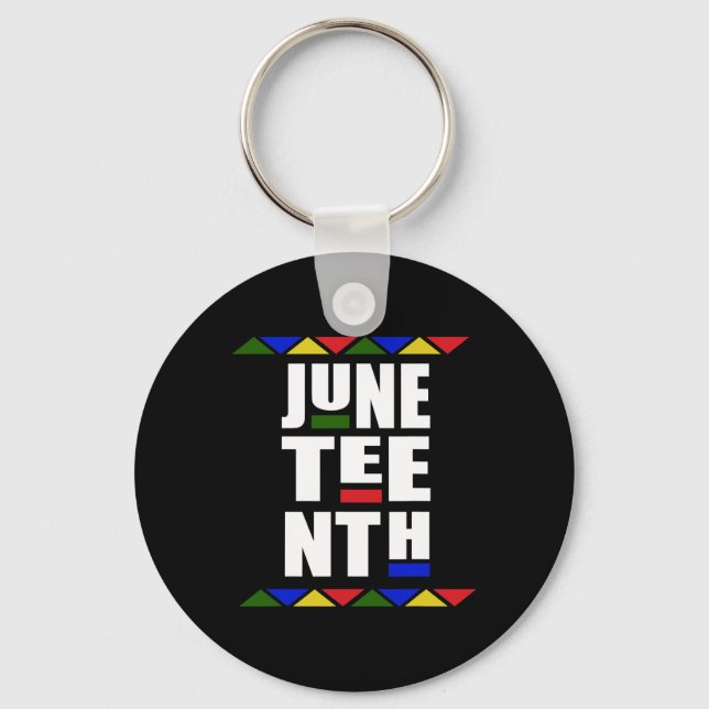 Independence Day Retro Celebration  Key Ring (Front)