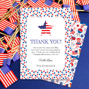Independence Day Star Thank You Card