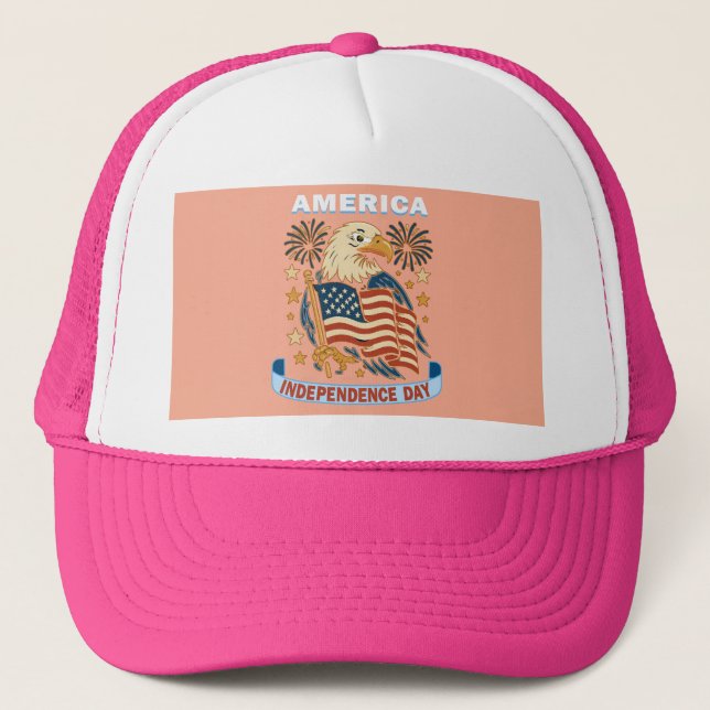 Independence day T-Shirt Trucker Hat (Front)