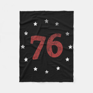 Independence Day The Spirit 76 Shirt Retro 4th Of Fleece Blanket