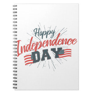Independence Day Typography Notebook