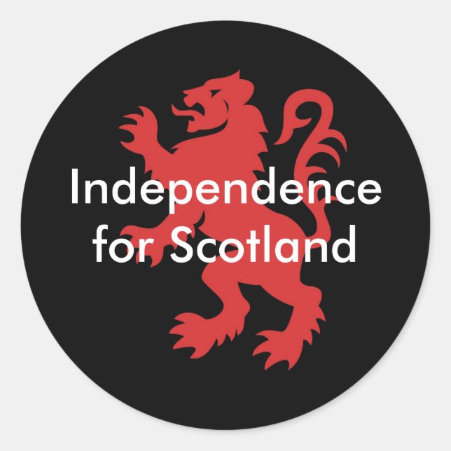 Independence for Scotland Classic Round Sticker (Front)