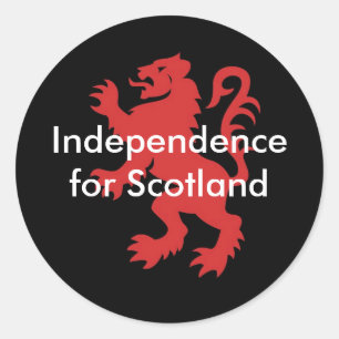 Independence for Scotland Classic Round Sticker