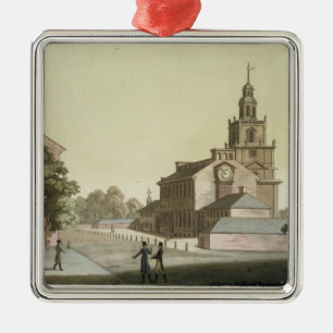 Independence Hall, Philadelphia, Pennsylvania, fro Metal Ornament