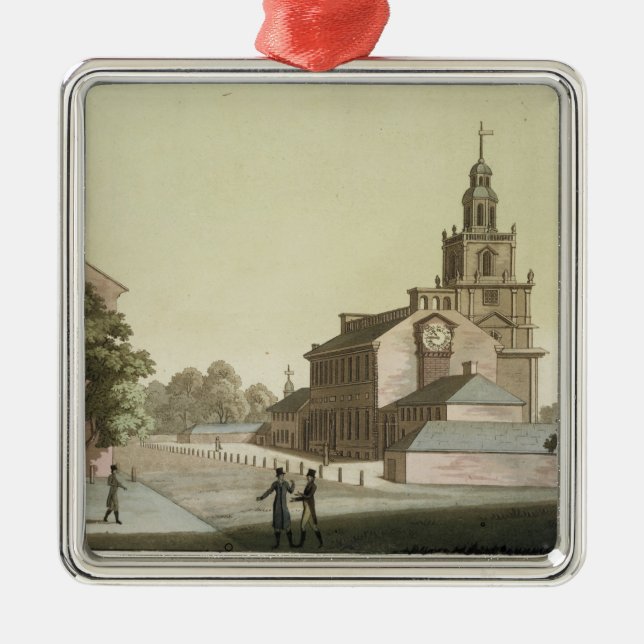 Independence Hall, Philadelphia, Pennsylvania, fro Metal Ornament (Front)