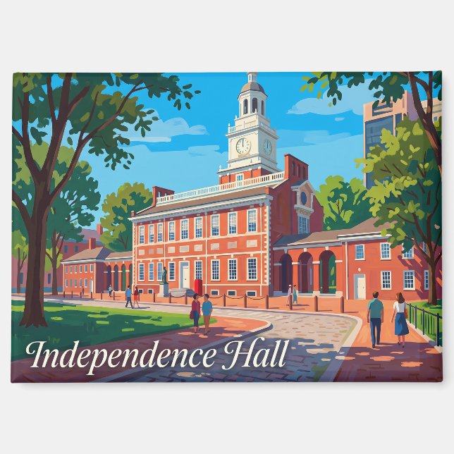 Independence Hall USA Magnet (Front)