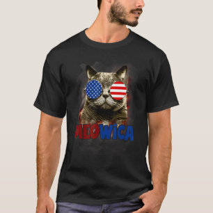 Independence Meowica Cat 4th Of July Patriotic Ame T-Shirt