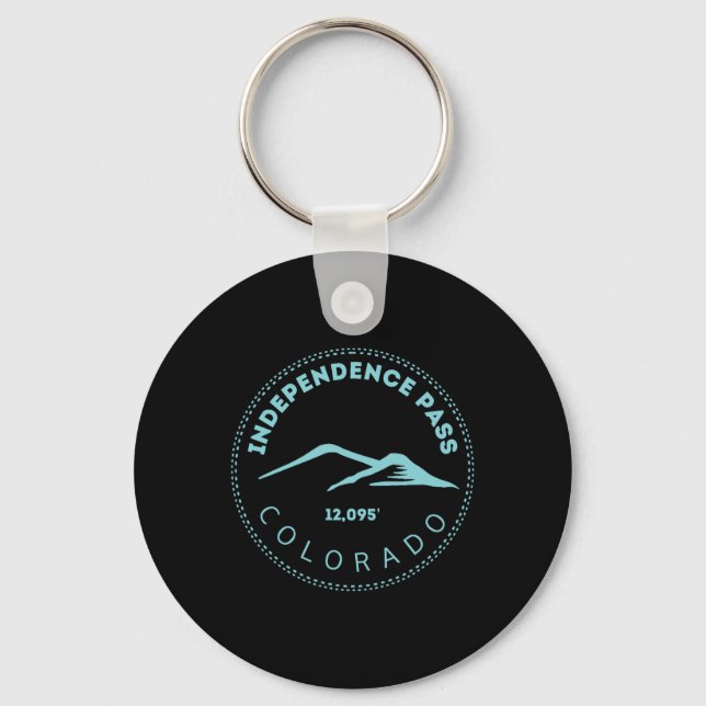 Independence P Elevated Colorado Mountain  Key Ring (Front)