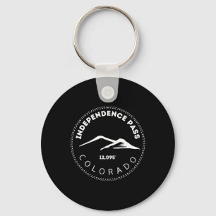 Independence P Elevated Colorado Mountain Whiteout Key Ring