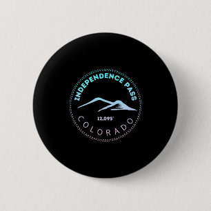 Independence pass elevated colorado mountain fade 6 cm round badge