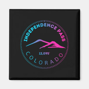 Independence pass elevated colorado mountain neon magnet
