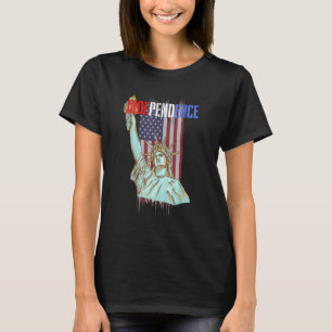 Independence Usa America Patriotic Statue Of Liber T-Shirt