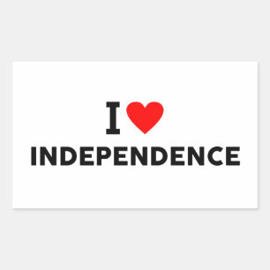 Independence USA united states america love city h Rectangular Sticker
