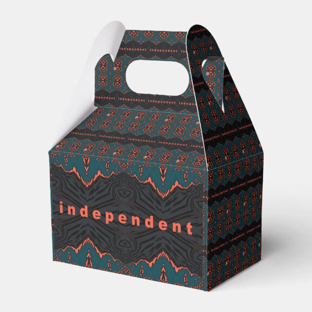 Independent and Proud! Favour Box (Back Side)