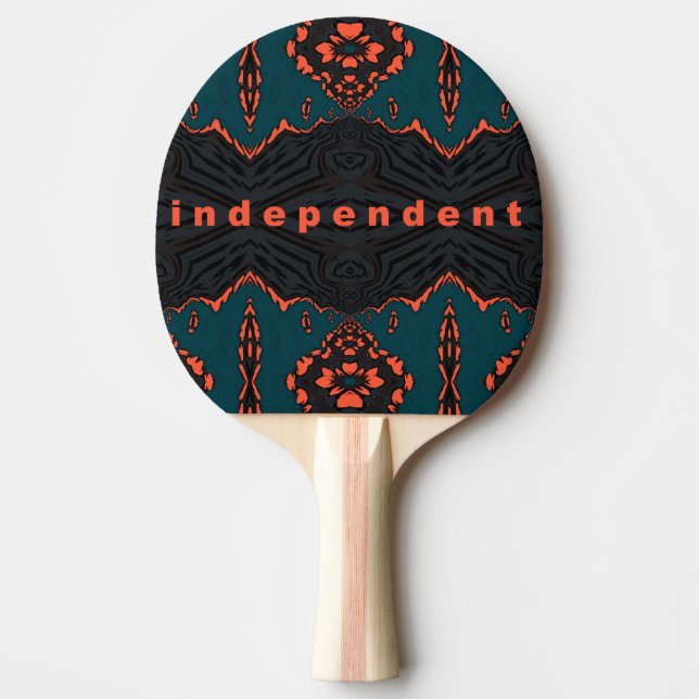 Independent and proud ping pong paddle (Front)