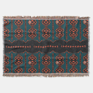 Independent and proud throw blanket