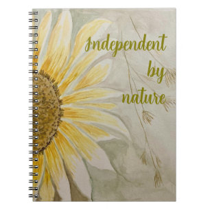 Independent by nature journal  sunflower