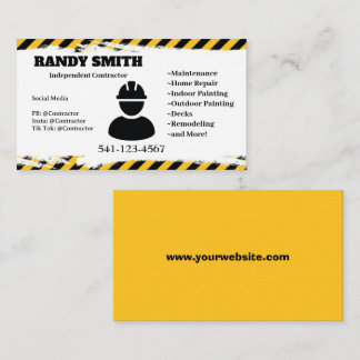 Independent Contractor Business Card