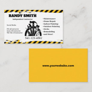 Independent Contractor Business Card