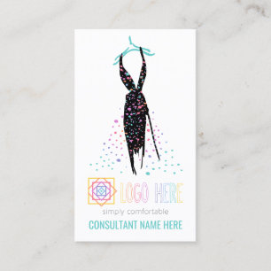 Independent Fashion Retailer Blogger add Logo Business Card