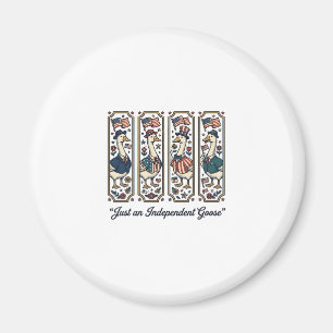 Independent Goose Patriotic Vintage T-Shirt Design Magnet
