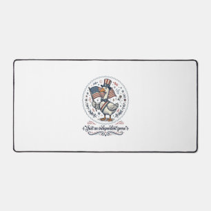 Independent Goose Vintage Patriotic Shirt Design ( Desk Mat