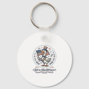 Independent Goose Vintage Patriotic Shirt Design ( Key Ring