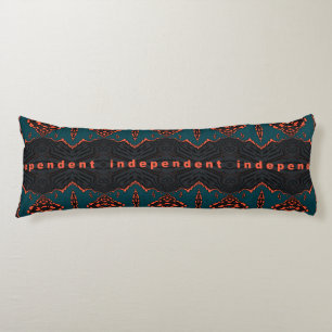 Independent in Orange and Dark Green Body Cushion