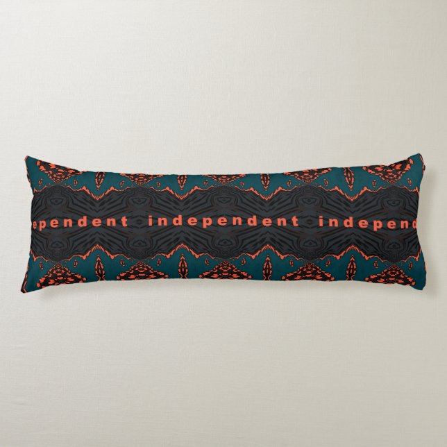 Independent in Orange and Dark Green Body Cushion (Front)