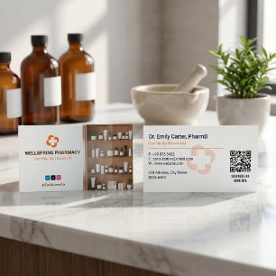 Independent Pharmacy Luxury Gold Business Card