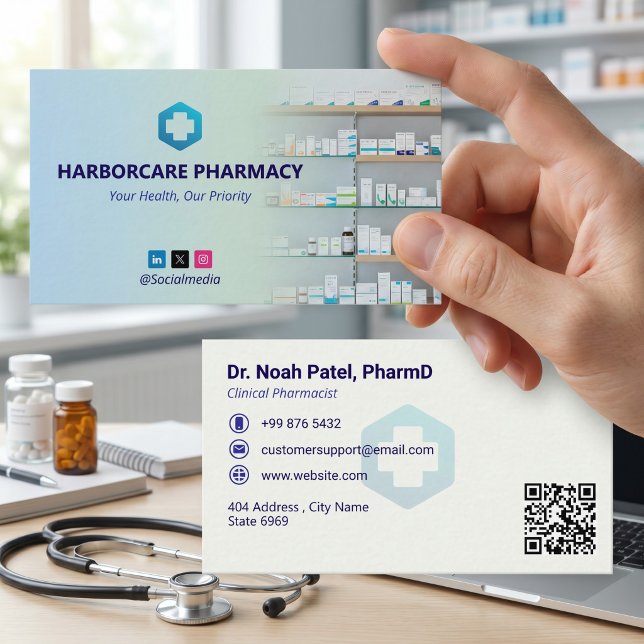 Independent Pharmacy | Ocean Light Business Card (Creator Uploaded)