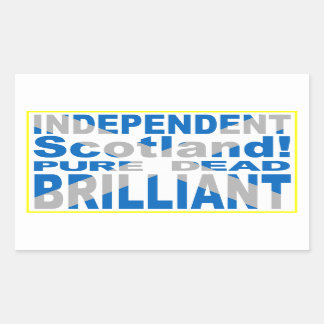 Independent Scotland Pure, Dead, Brilliant Rectangular Sticker