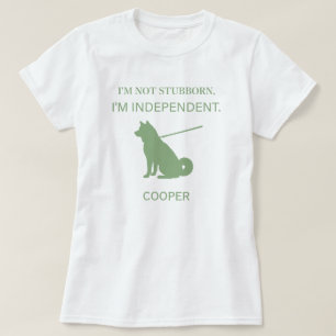 Independent Shiba Inu Dog Mum Custom Name T-Shirt