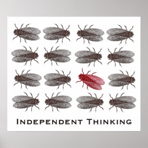Independent Thinking Poster for a Creative Office