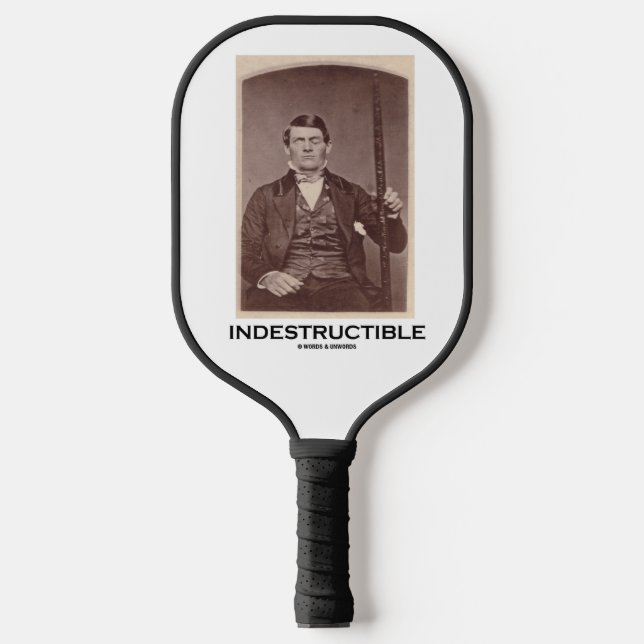 Indestructible Phineas Gauge Cerebral Localisation Pickleball Paddle (Front)