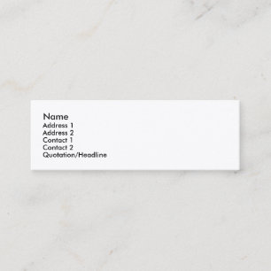 INDESTRUCTIBLE SKINNY PROFILE BUSINESS CARD