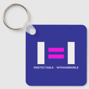 Indetectable es igual a Intransmisible VIH Key Ring