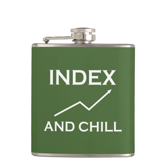 Index And Chill Hip Flask (Front)