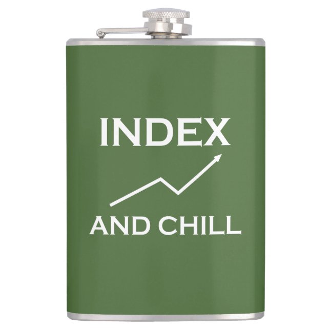 Index And Chill Hip Flask (Front)