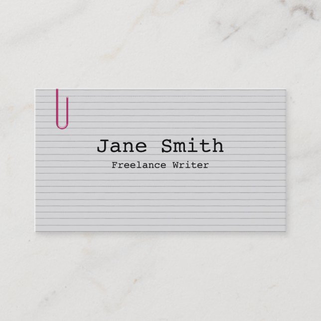 Index Business Card (Front)