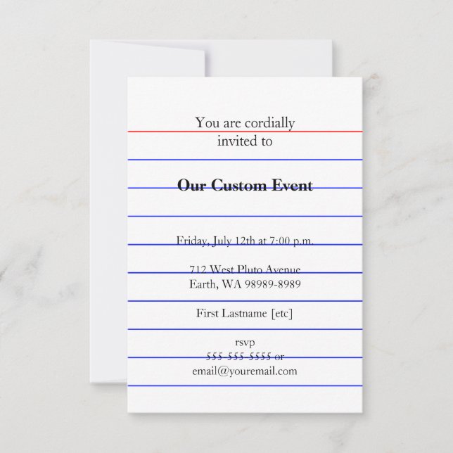 Index Card (Front)