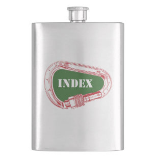 Index Climbing Carabiner Hip Flask